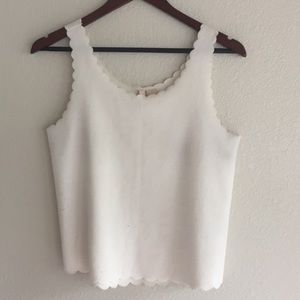 H&M scalloped tank